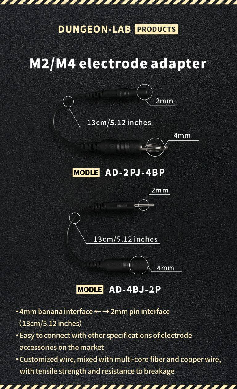 DG-LAB 4mm Banana Female Jack To 2mm Pin